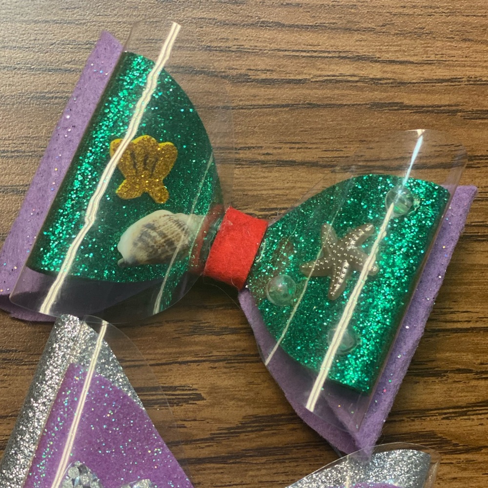 Handmade Mermaid Bow